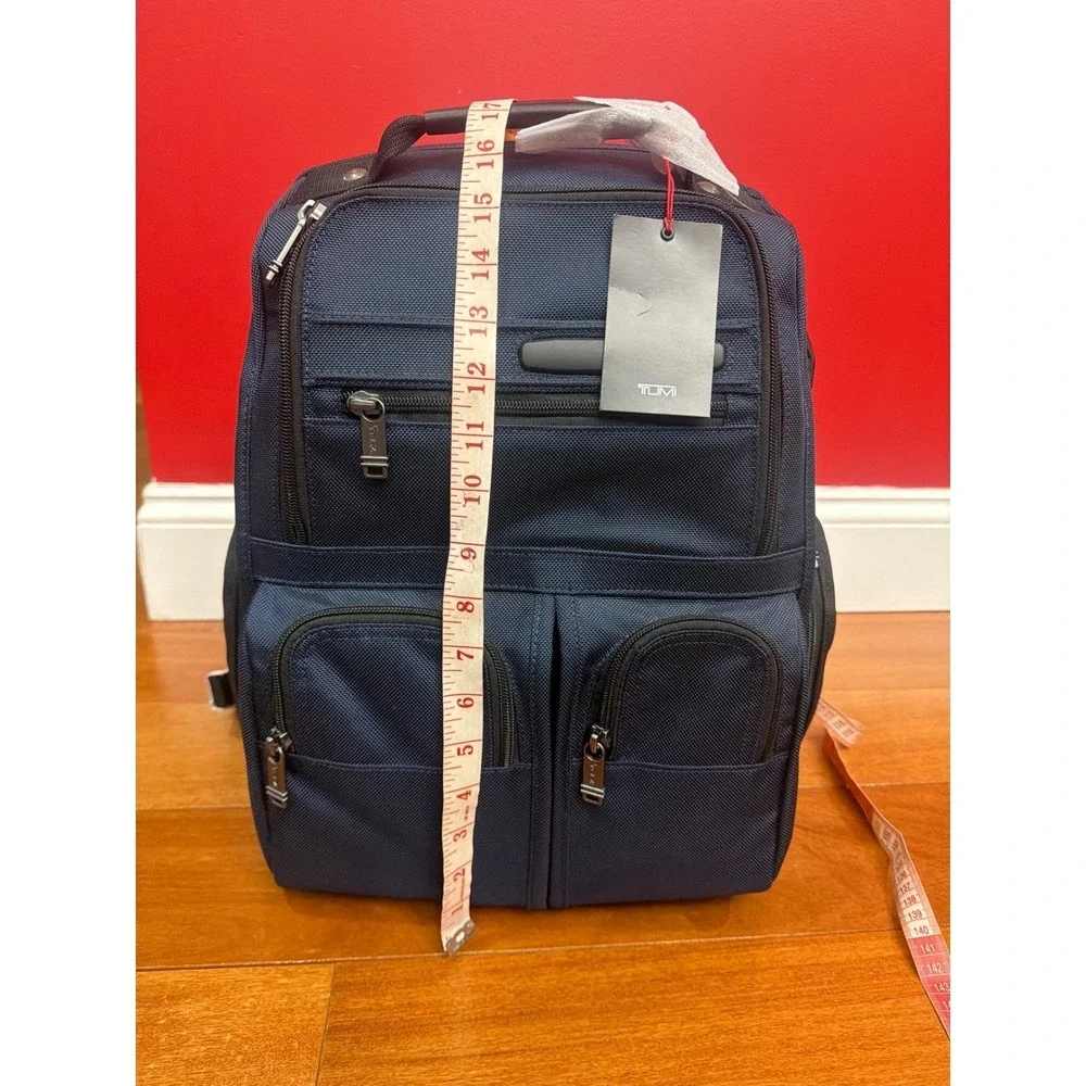 NWT TUMI Compact Laptop Brief Pack Navy Blue Ballistic Nylon‎ 0263173NVYOP